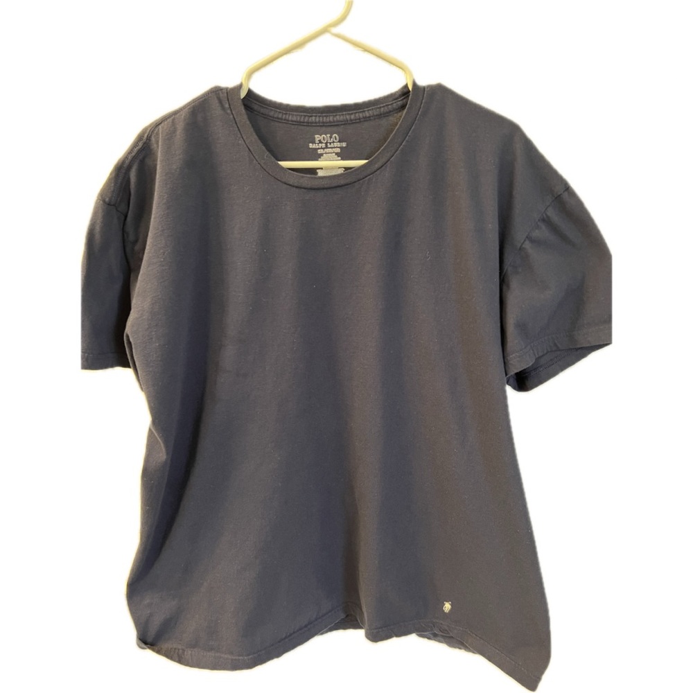 Polo by Ralph Lauren navy tee, XXL, 100% cotton.  Good used condition.